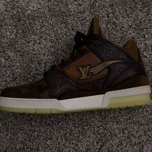 Louis Vuitton Monogram Brown and Black Sneakers